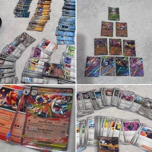 Pokémon Trading Card Lot - over 800 Assorted Cards with Holo & Trainer Cards